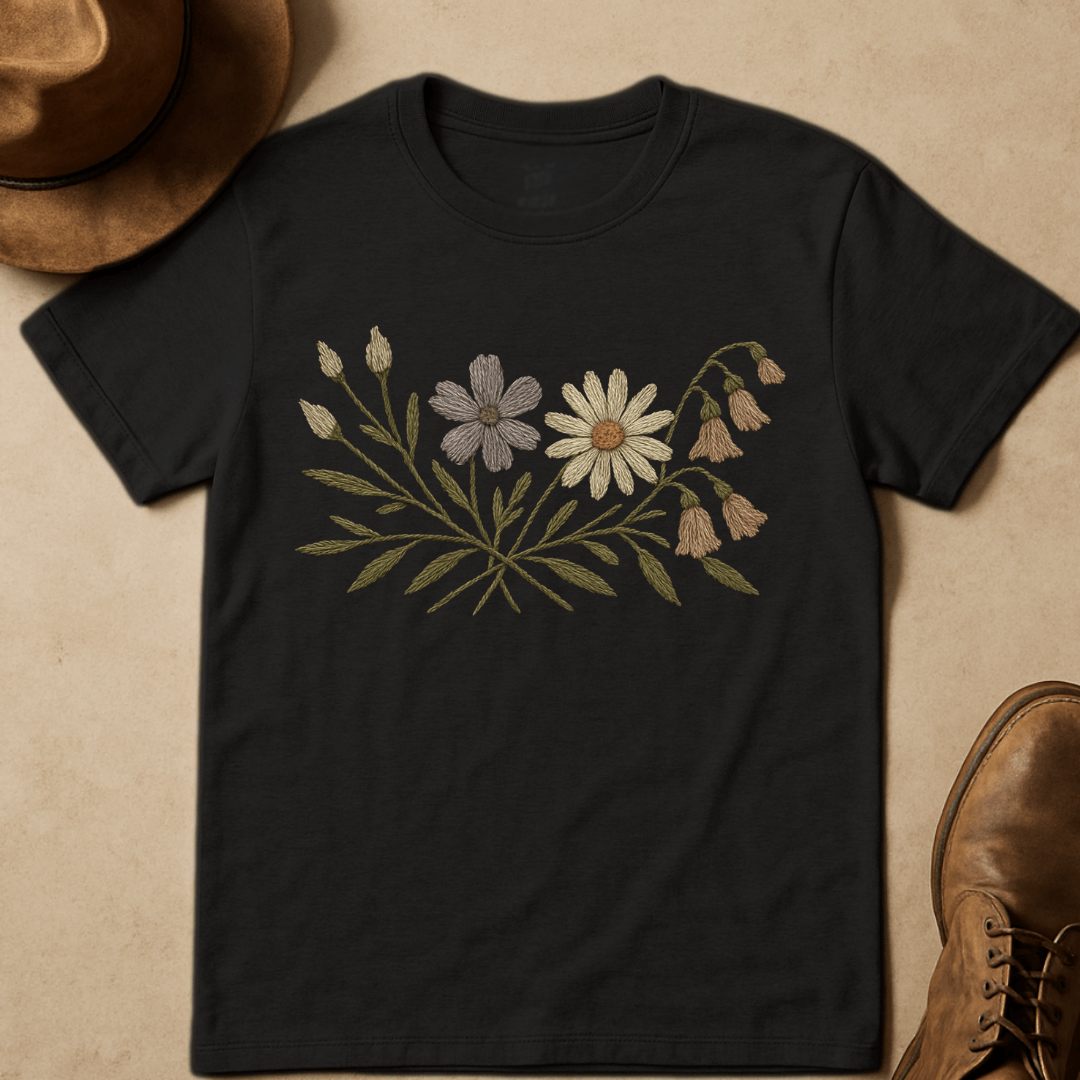 WILDFLOWER EMBROIDERY T-SHIRT