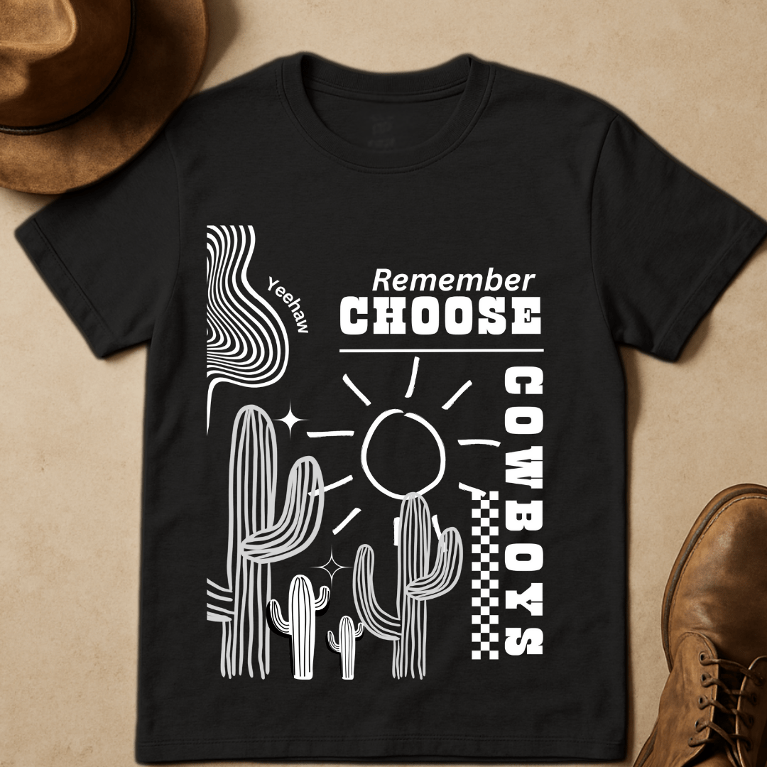 CHOOSE COWBOYS T-SHIRT
