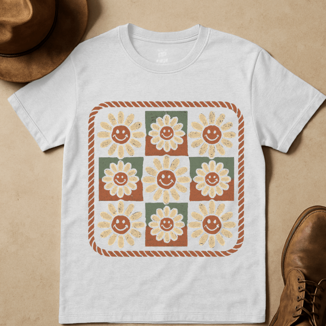 SMILEY DAISIES T-SHIRT