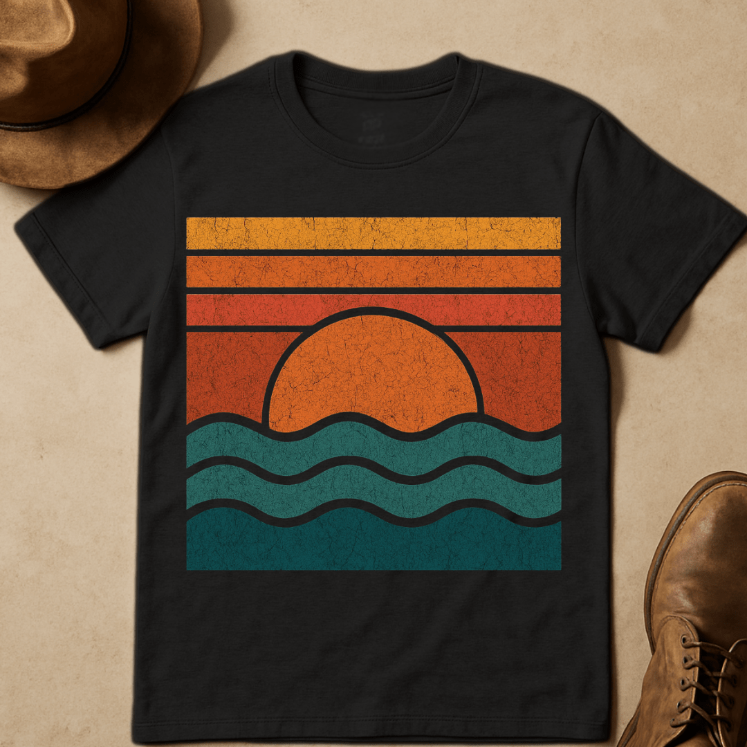 VINTAGE OCEAN WAVES T-SHIRT