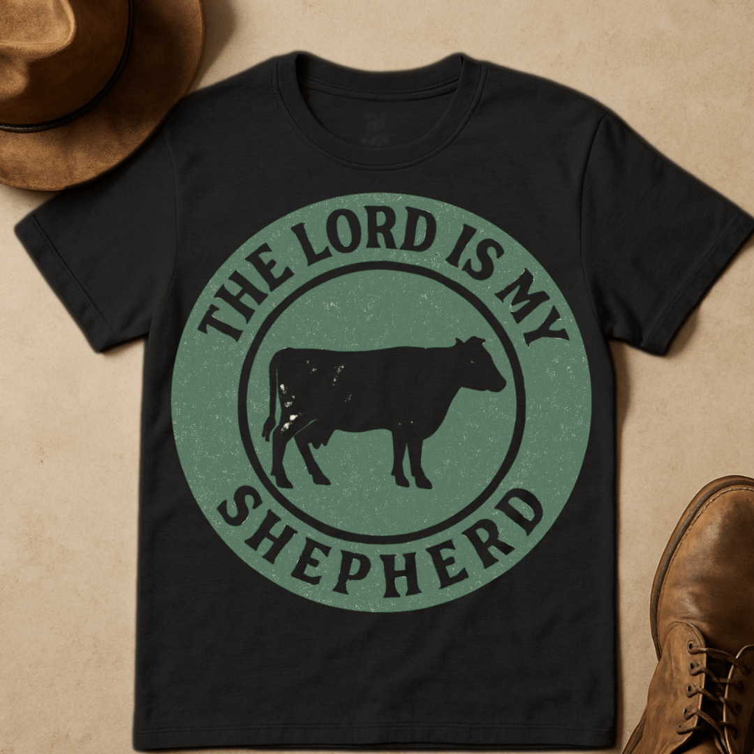 RUSTIC COW BADGE T-SHIRT