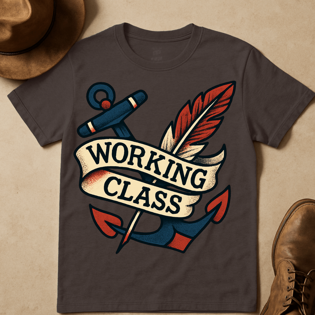 ANCHOR AND FEATHER T-SHIRT