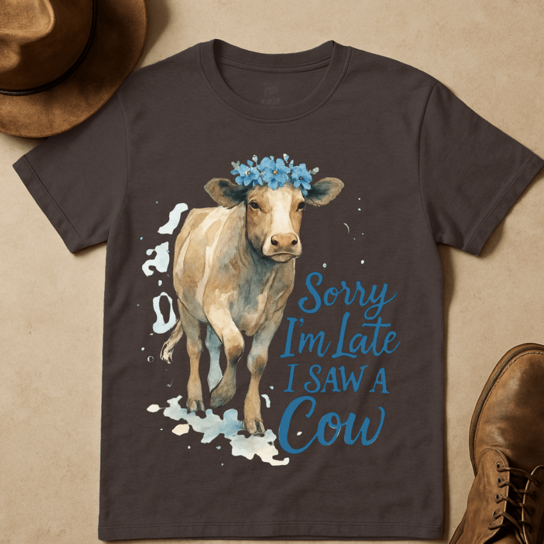 WATERCOLOR COW T-SHIRT