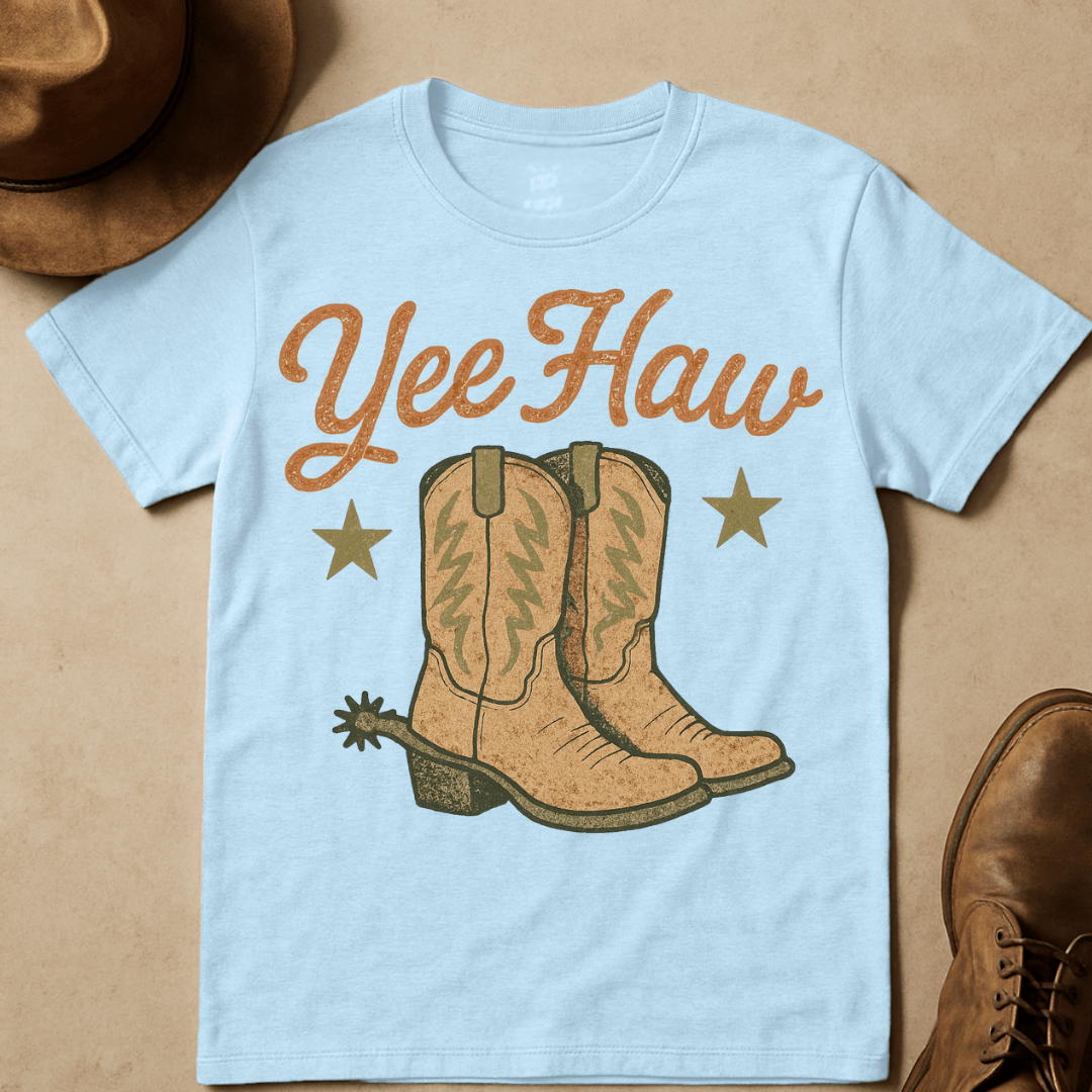 YEEHAW VINTAGE BOOTS T-SHIRT