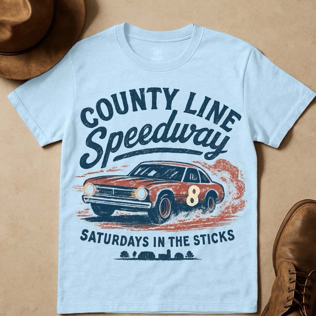 RACING COUNTY LINE SPEEDWAY T-SHIRT
