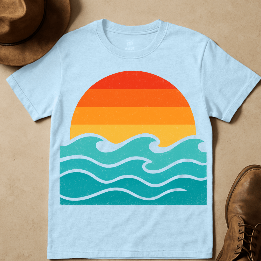CARTOON SUNSET T-SHIRT