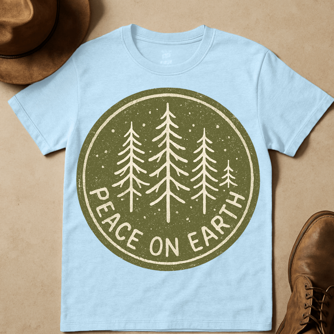 PINE TREE SNOWFALL T-SHIRT