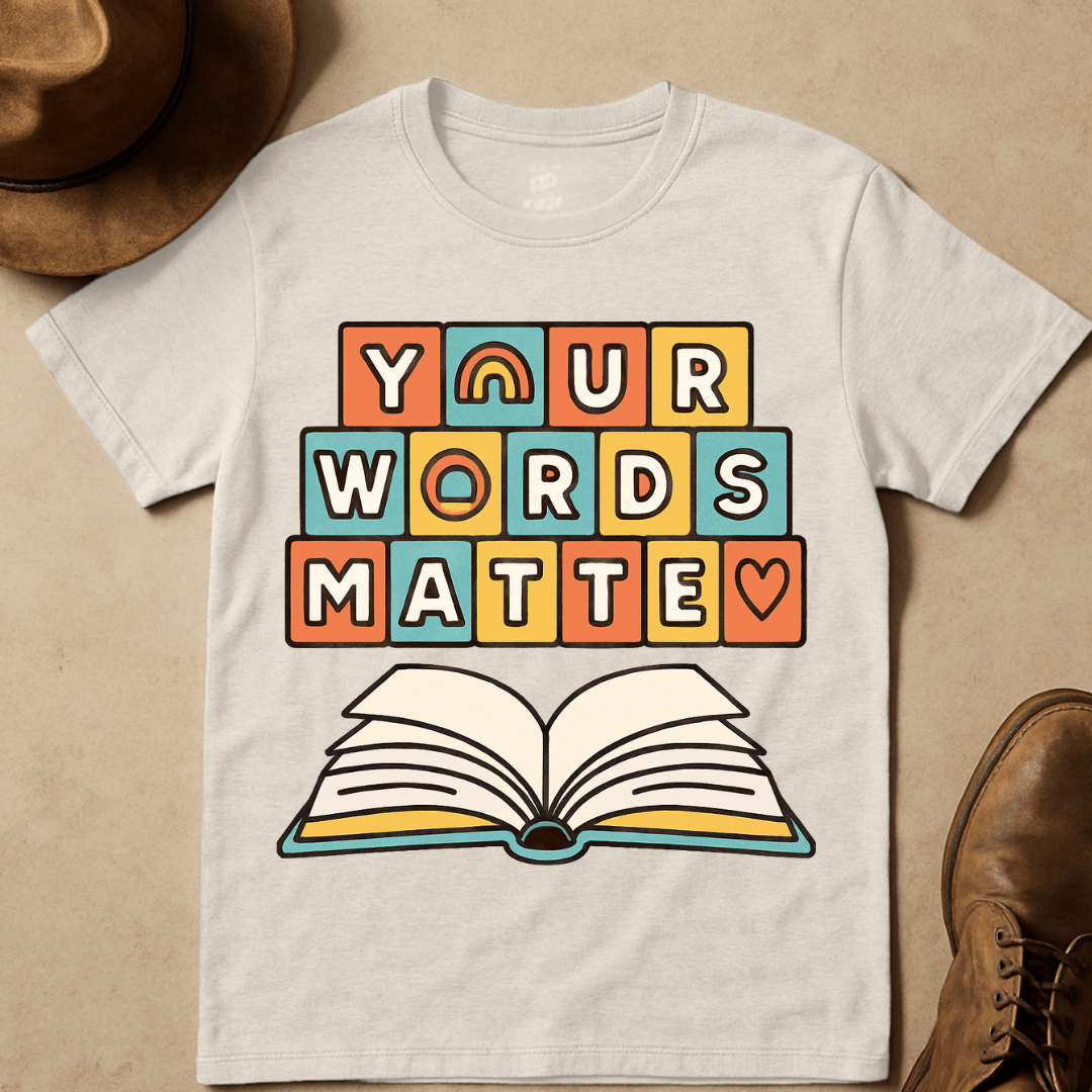 RETRO BLOCKS BIBLE MESSAGE T-SHIRT