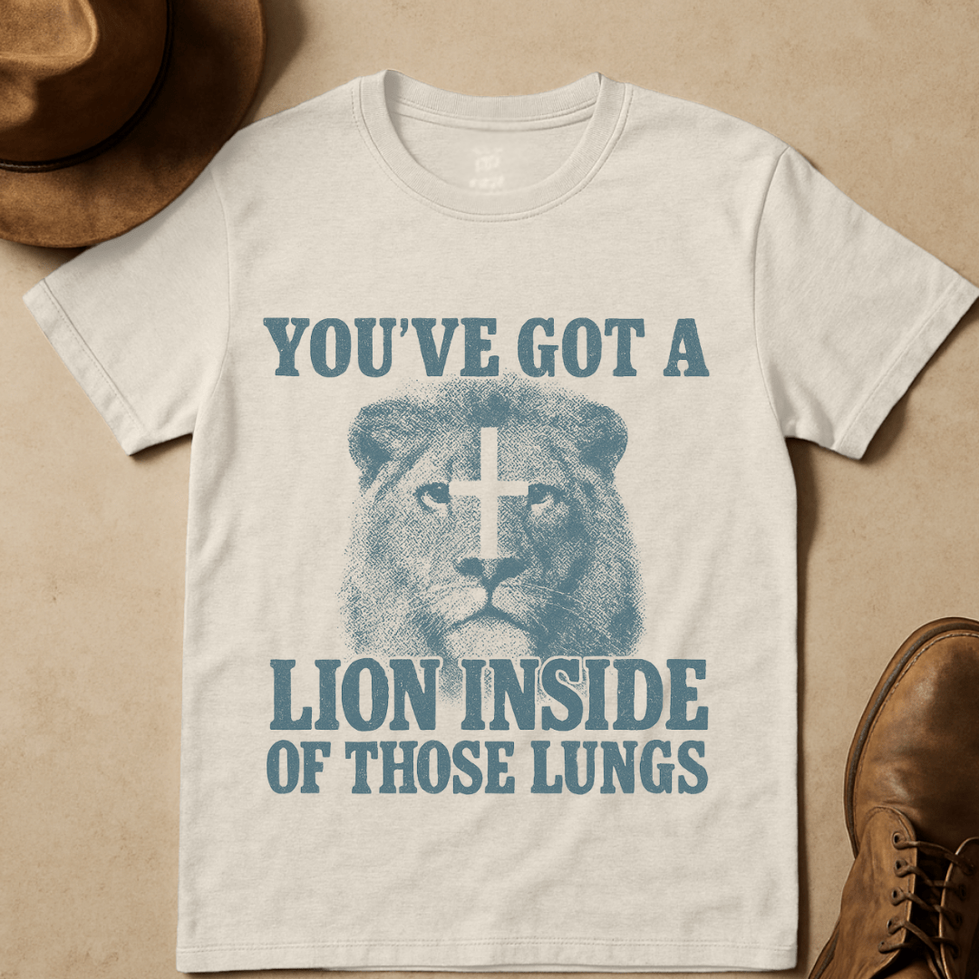 STOIC LION CROSS T-SHIRT