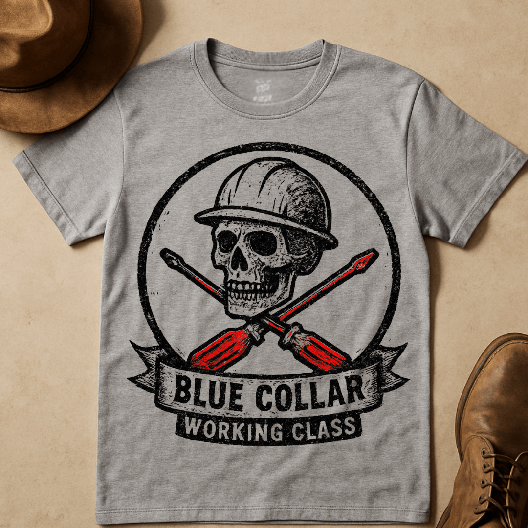 BLUE HARD HAT T-SHIRT