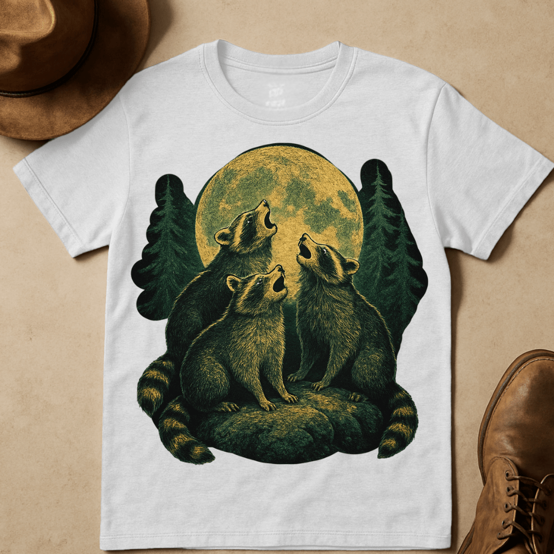 RACOON OF THREE T-SHIRT