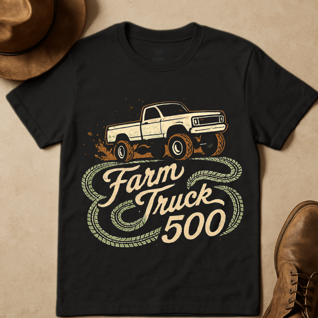 FARM TRUCK 500 RETRO DIRT T-SHIRT