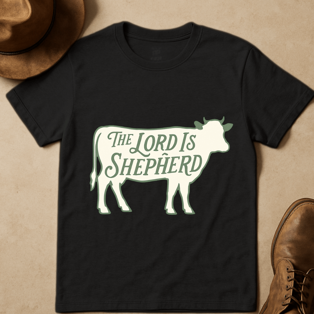 COW SILHOUETTE SHEPERD T-SHIRT