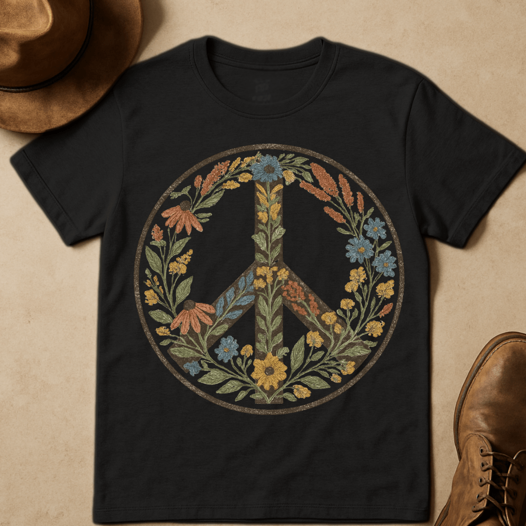 WILDFLOWER PEACE SIGN