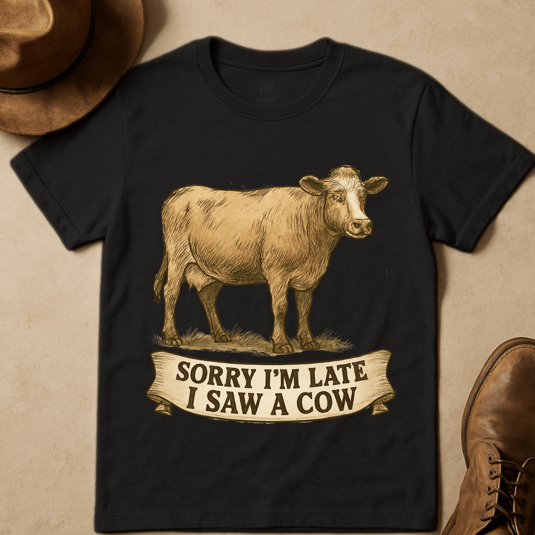 HANDDRAWN COW T-SHIRT