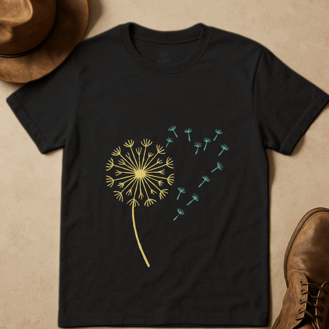 HEART DANDELION SEEDS T-SHIRT