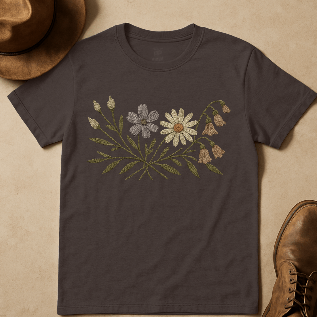 WILDFLOWER EMBROIDERY T-SHIRT