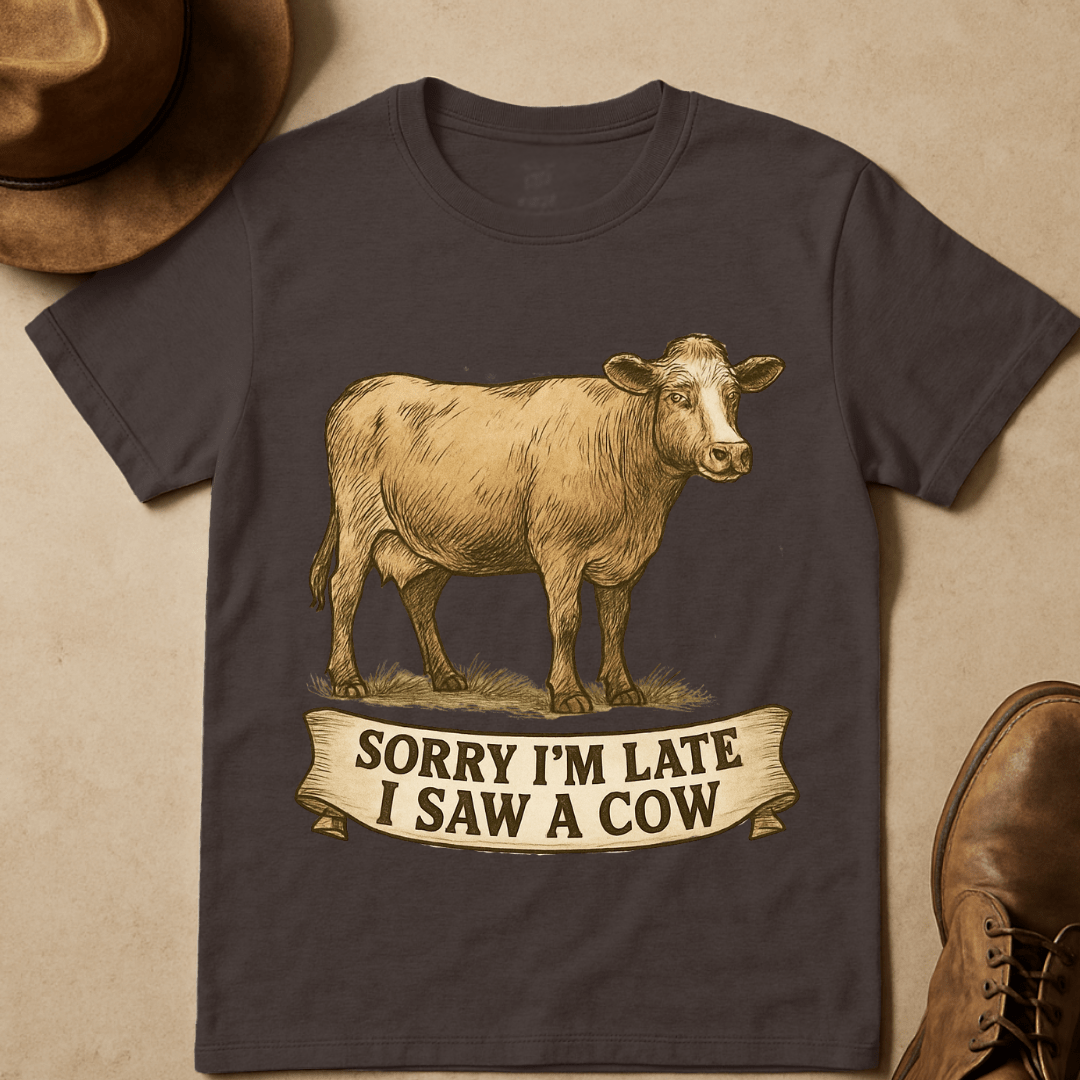 HANDDRAWN COW T-SHIRT