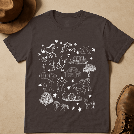 HORSE STARS T-SHIRT