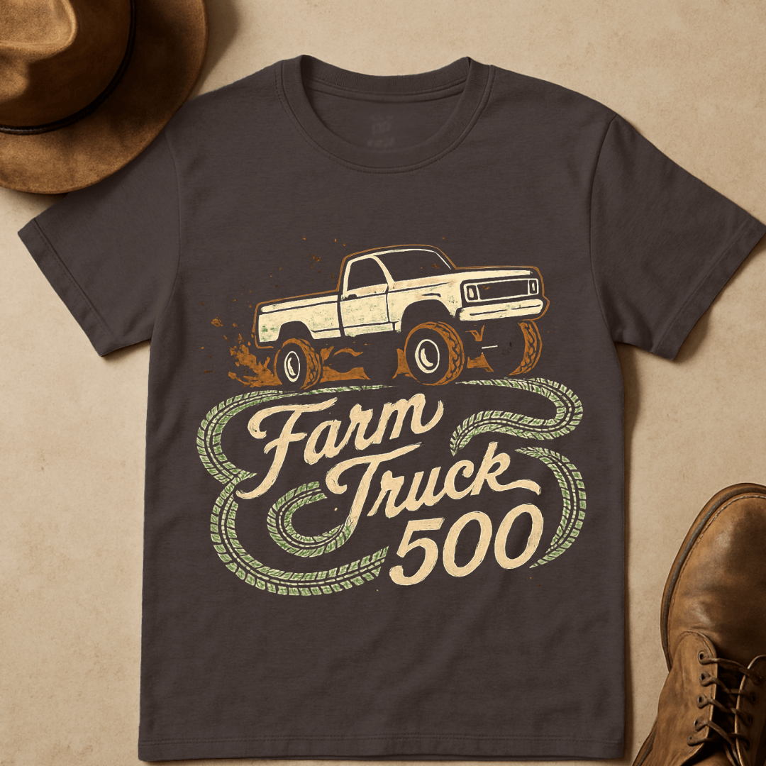 FARM TRUCK 500 RETRO DIRT T-SHIRT