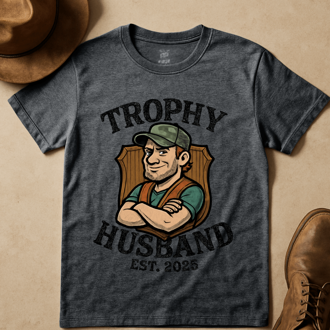 CONFIDENT HUNTER THROPY HUSBAND T-SHIRT