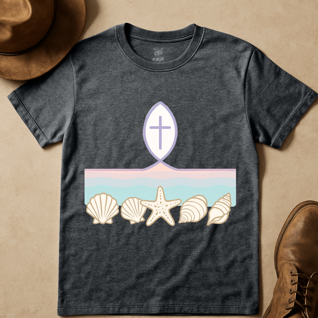 PASTEL SUNRISE SHORELINE T-SHIRT