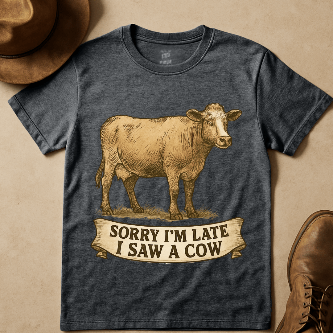 HANDDRAWN COW T-SHIRT