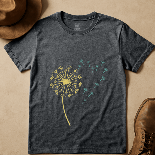 HEART DANDELION SEEDS T-SHIRT