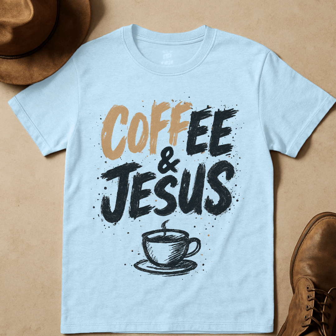 COFFEE AND JESUS T-SHIRT