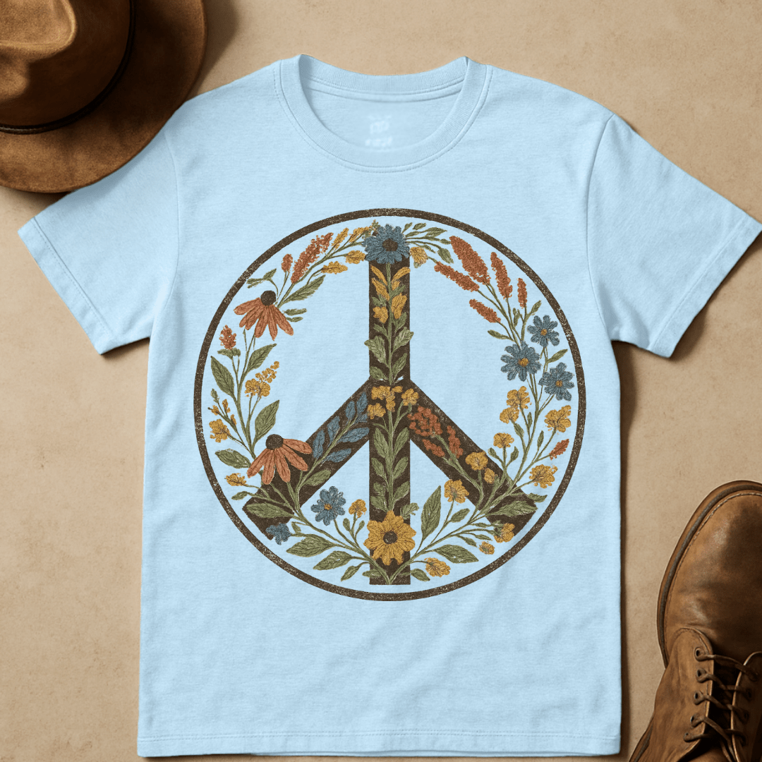 WILDFLOWER PEACE SIGN