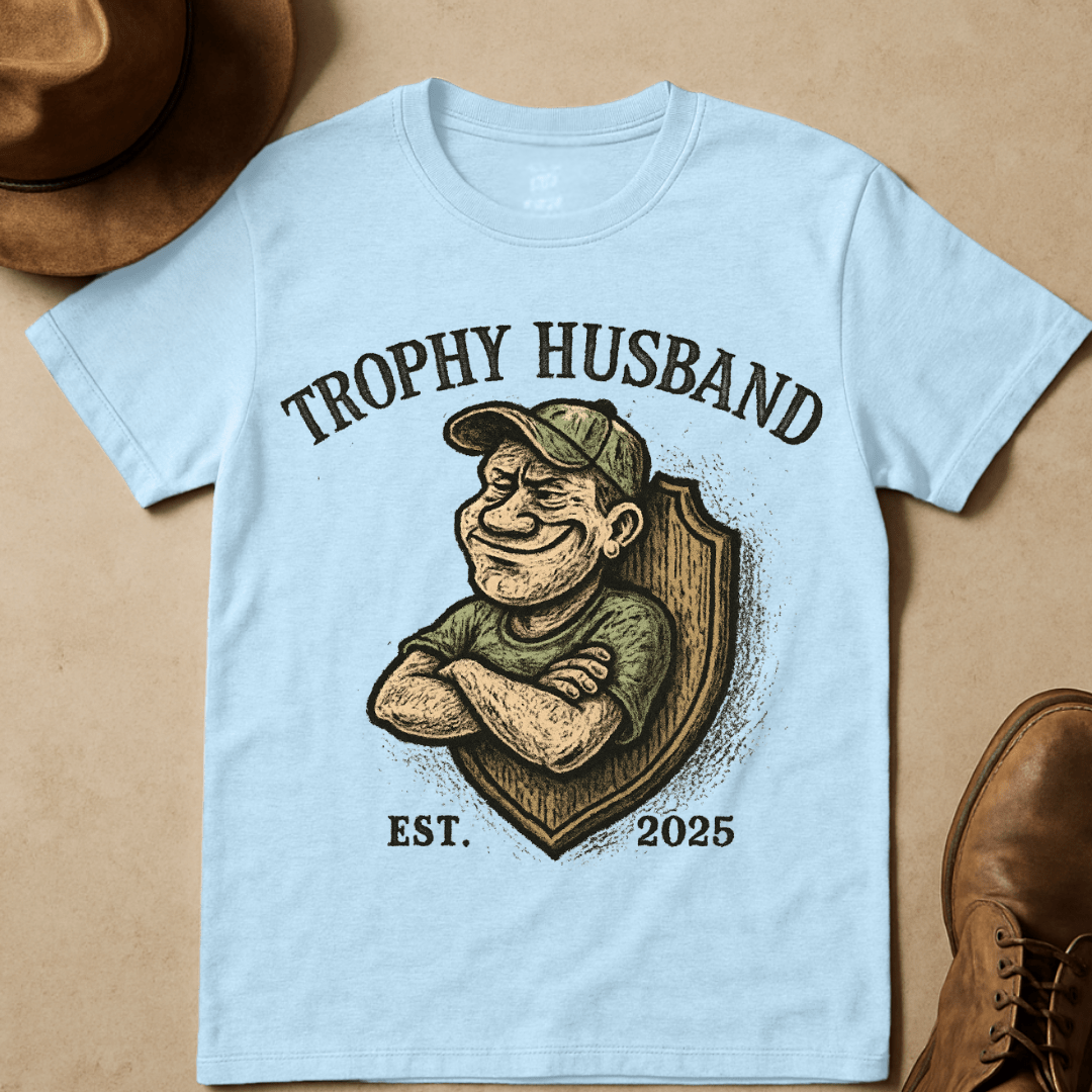 WOODCUT TROPHY HUSBAND-SHIRT