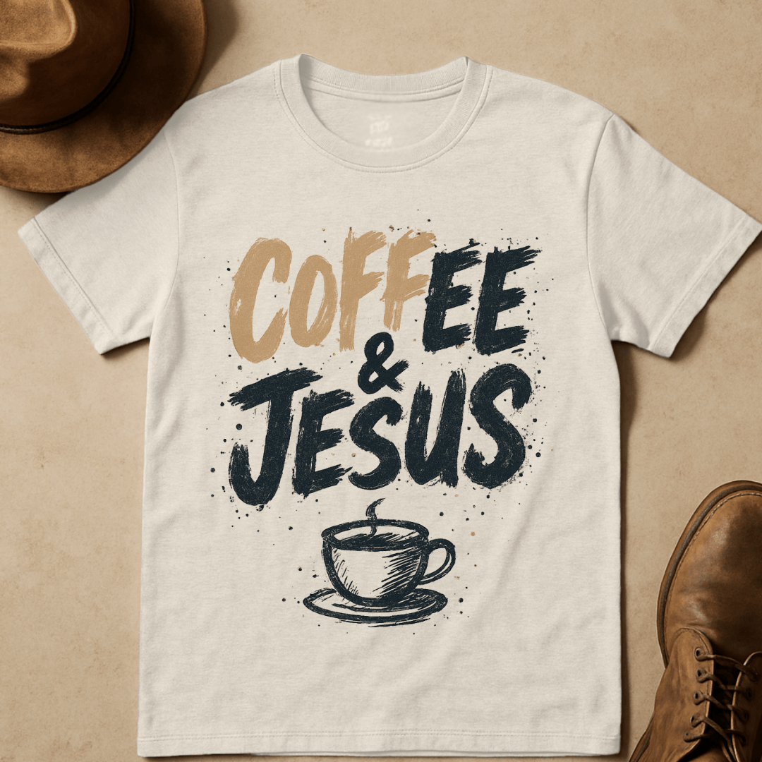 COFFEE AND JESUS T-SHIRT