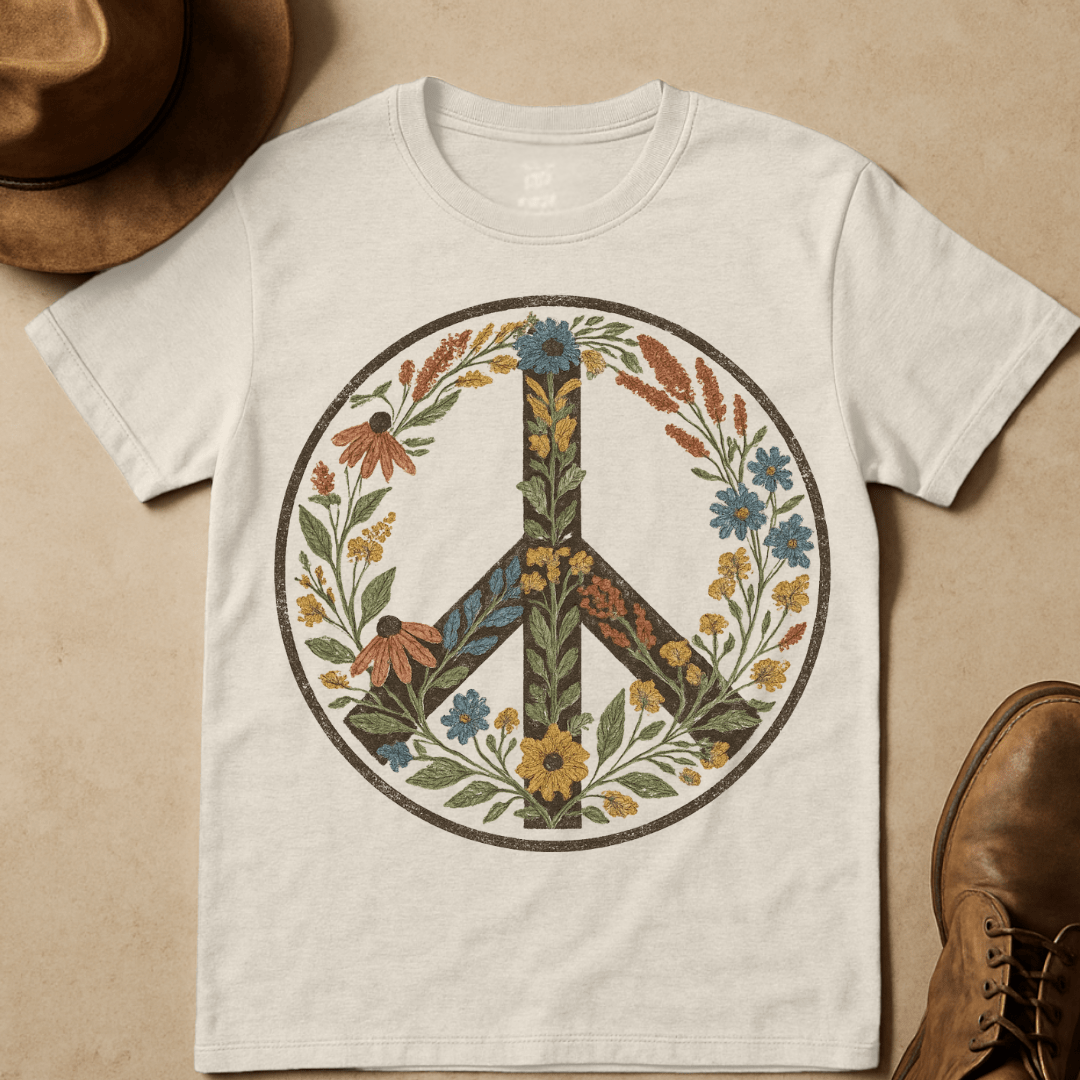 WILDFLOWER PEACE SIGN
