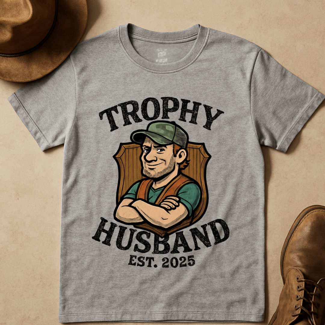 CONFIDENT HUNTER THROPY HUSBAND T-SHIRT