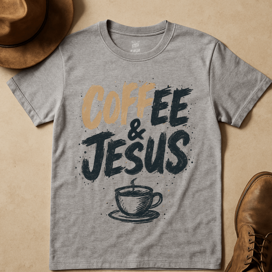 COFFEE AND JESUS T-SHIRT