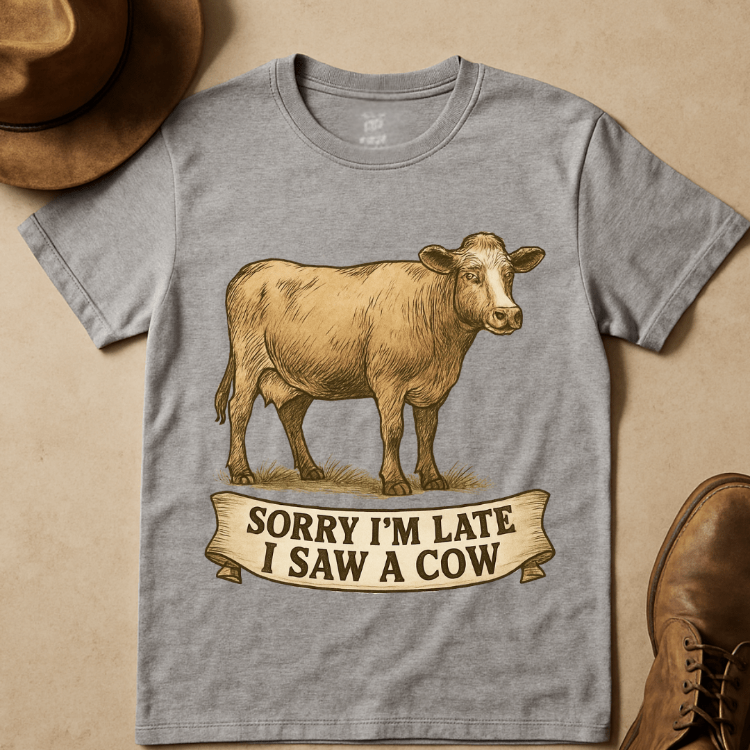 HANDDRAWN COW T-SHIRT