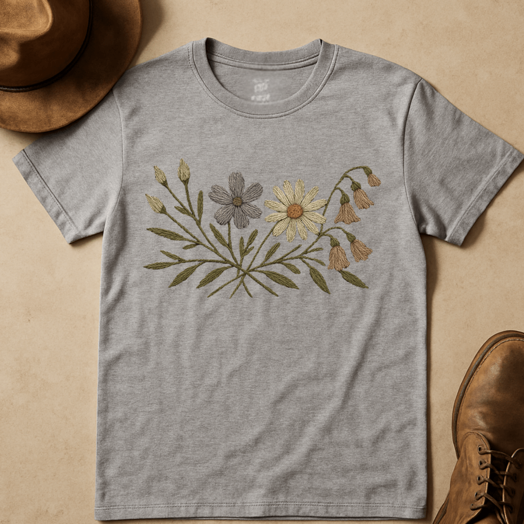 WILDFLOWER EMBROIDERY T-SHIRT
