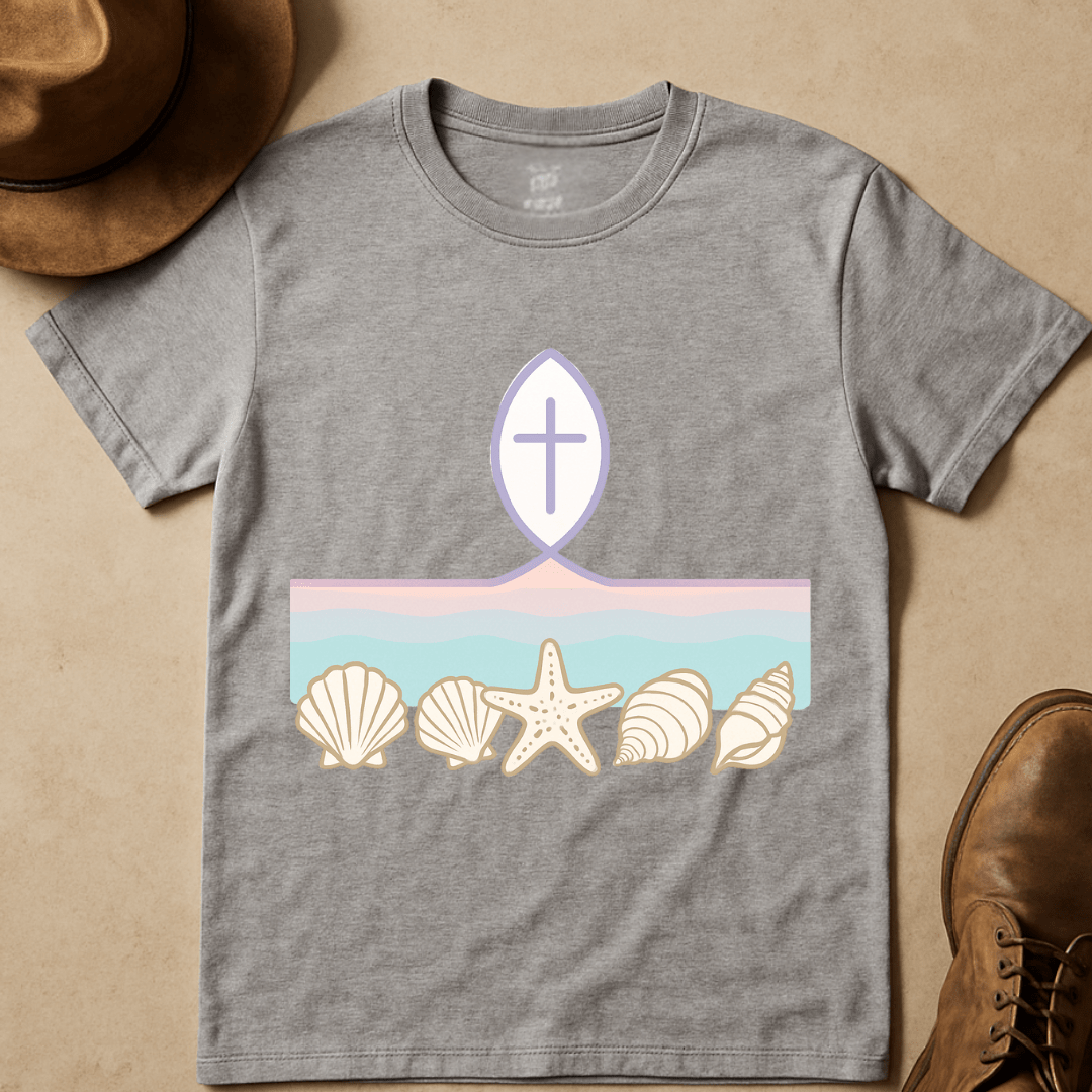 PASTEL SUNRISE SHORELINE T-SHIRT