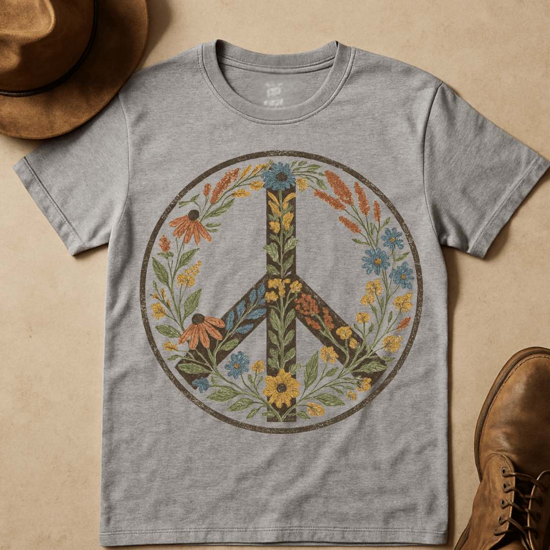WILDFLOWER PEACE SIGN
