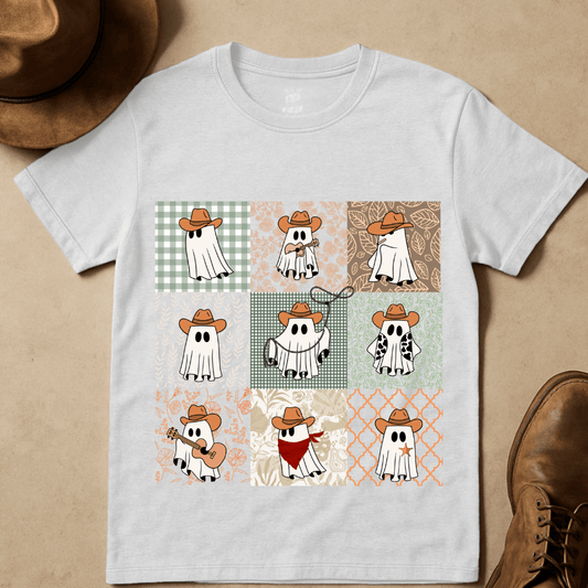 COWBOY GHOST QUILT T-SHIRT