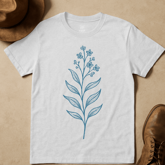 BLUE FLOWERS T-SHIRT
