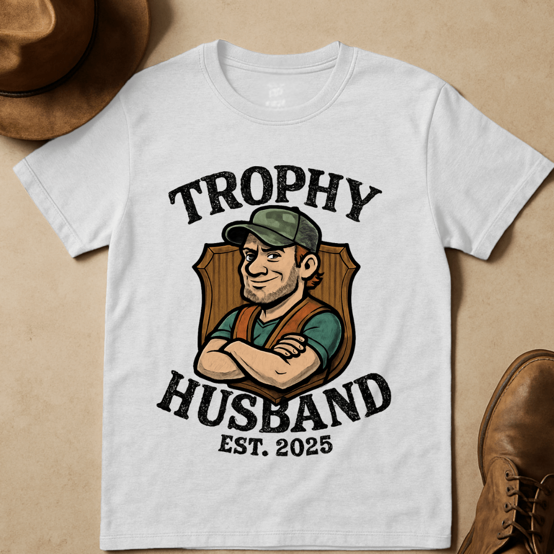 CONFIDENT HUNTER THROPY HUSBAND T-SHIRT