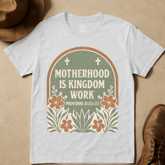 MOTHERHOOD KINGDOM WORK T-SHIRT