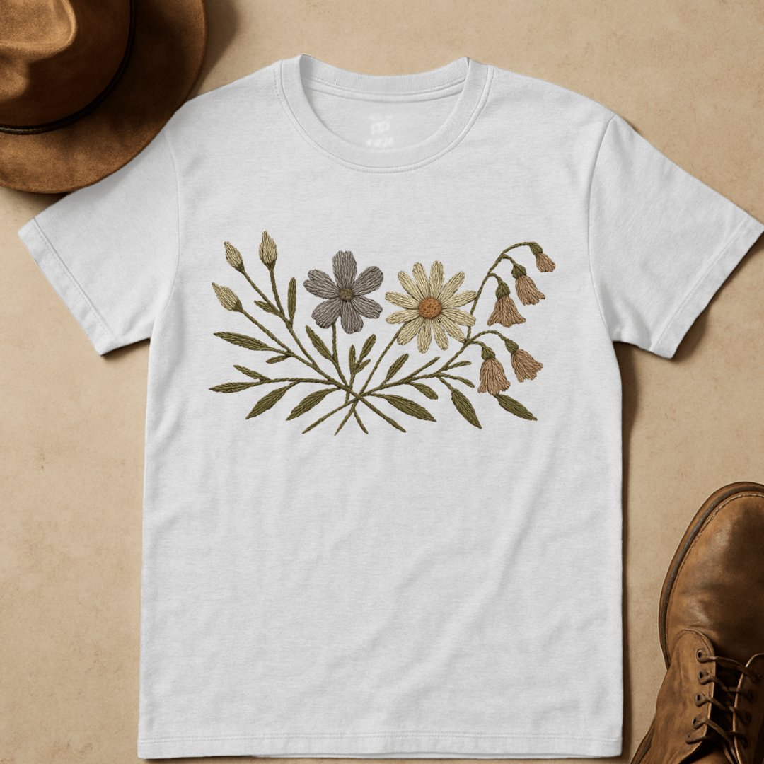 WILDFLOWER EMBROIDERY T-SHIRT