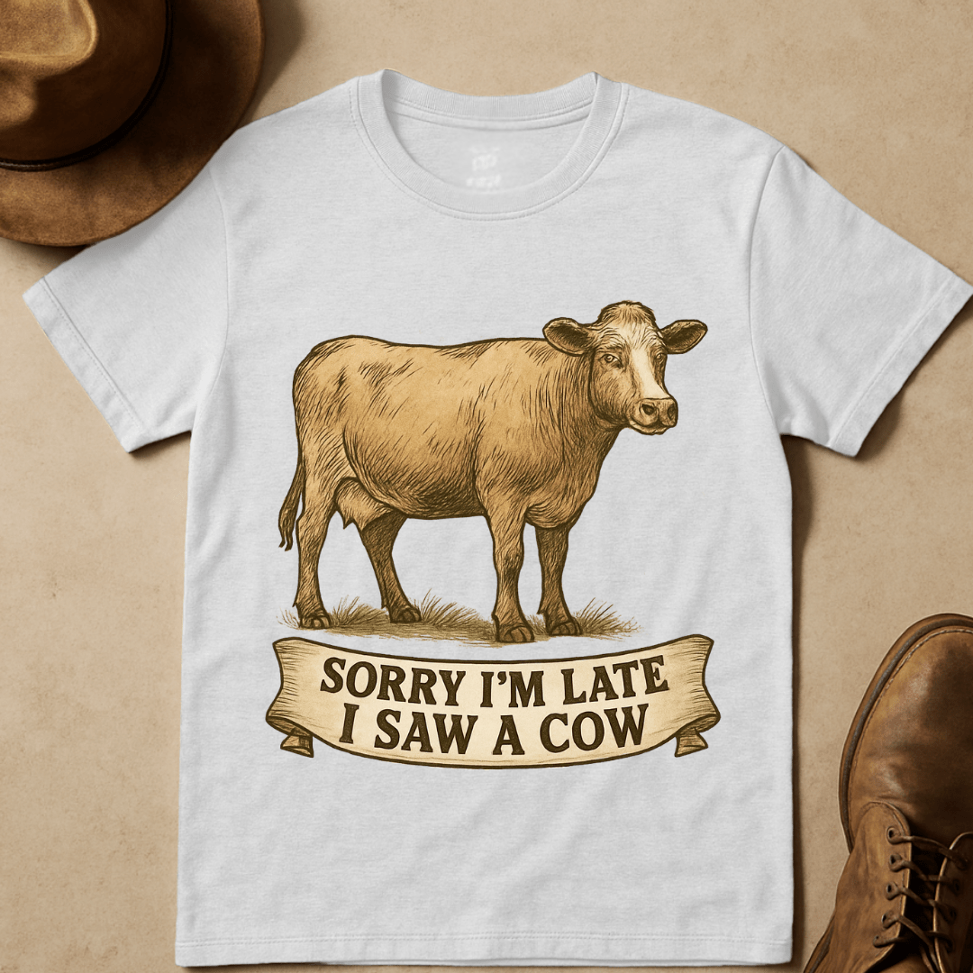 HANDDRAWN COW T-SHIRT