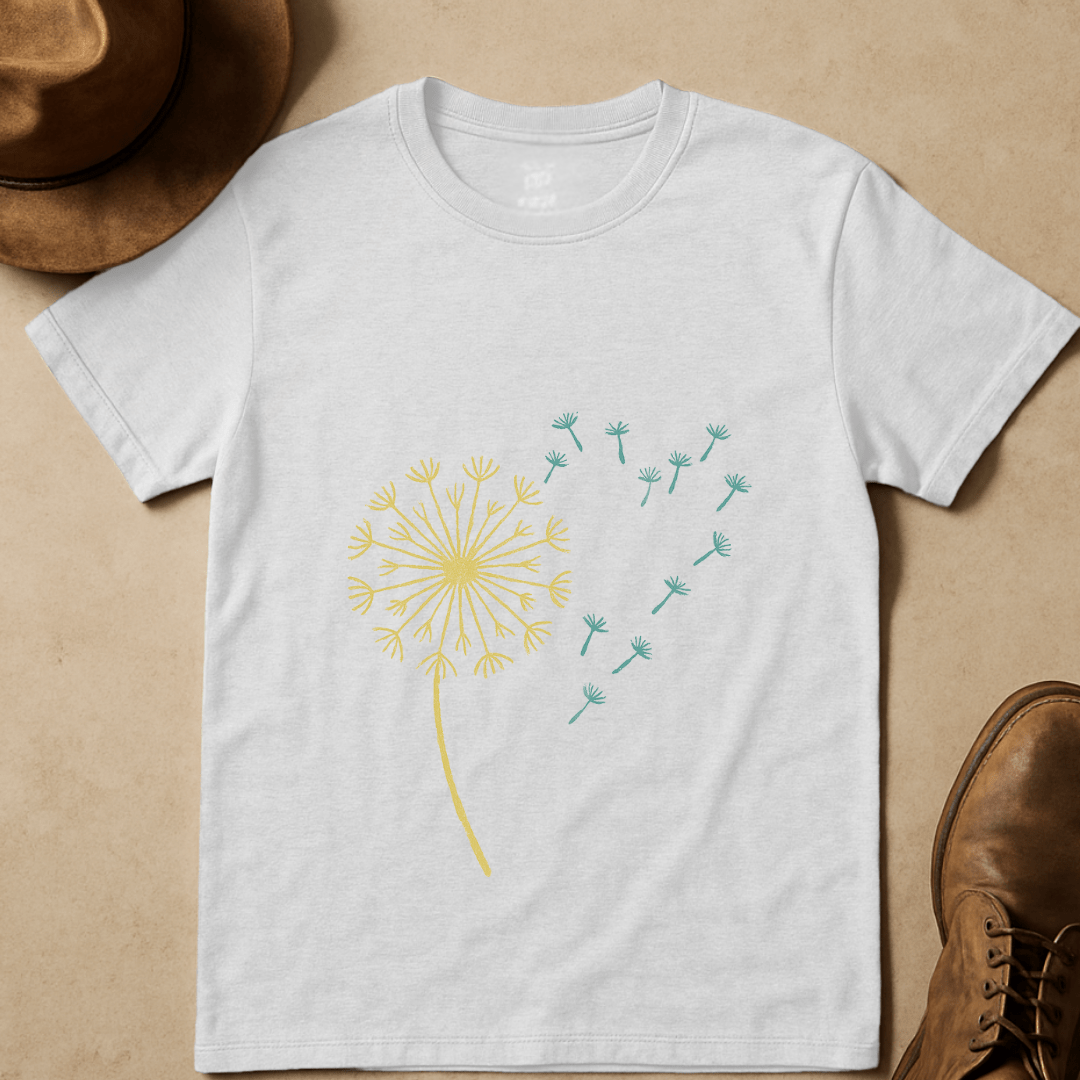 HEART DANDELION SEEDS T-SHIRT