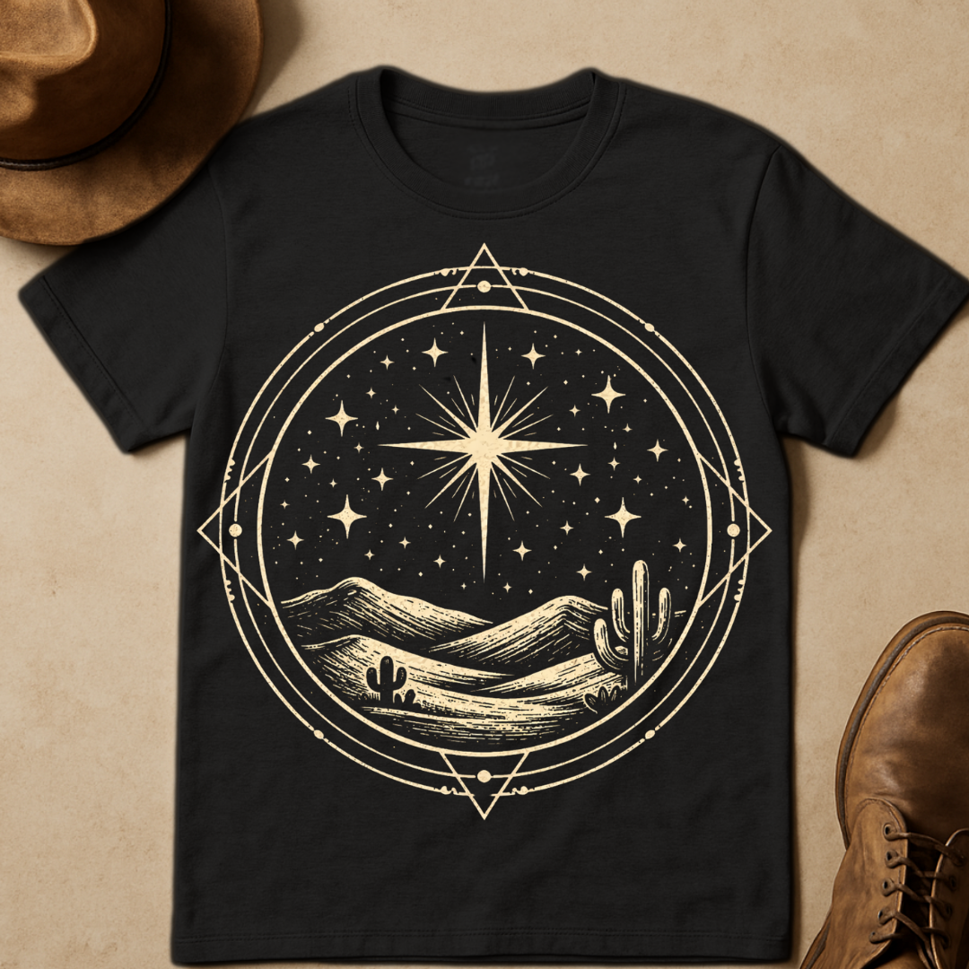 STILLNESS BENEATH THE SPIRAL T-SHIRT