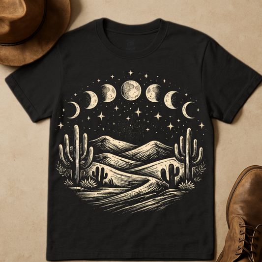 CELESTIAL CACTUS NIGHT T-SHIRT