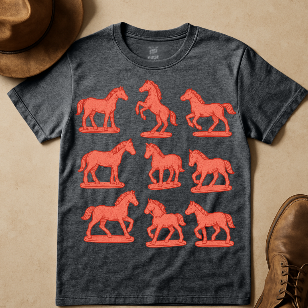PLASTIC HORSES T-SHIRT