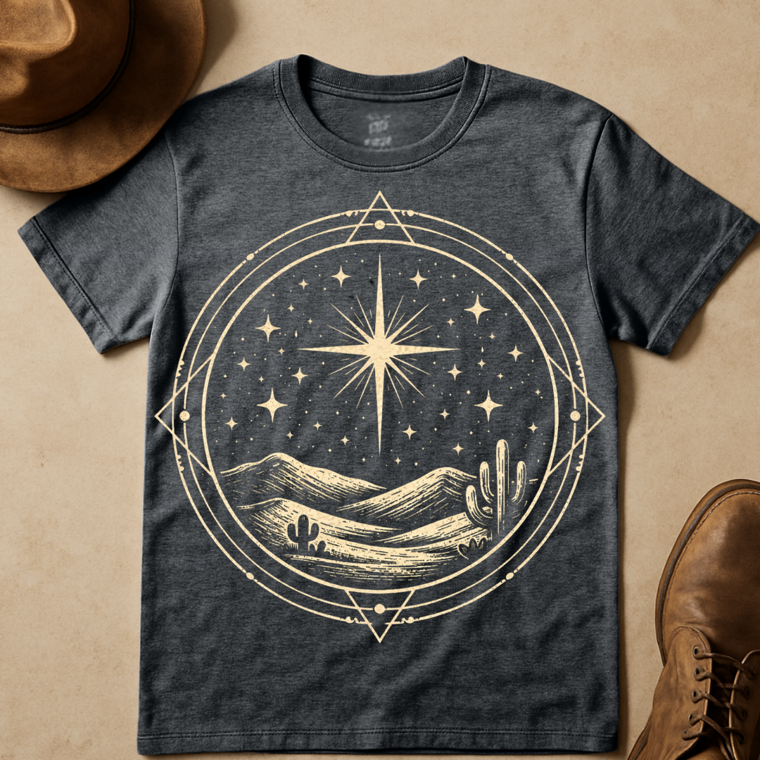 STILLNESS BENEATH THE SPIRAL T-SHIRT